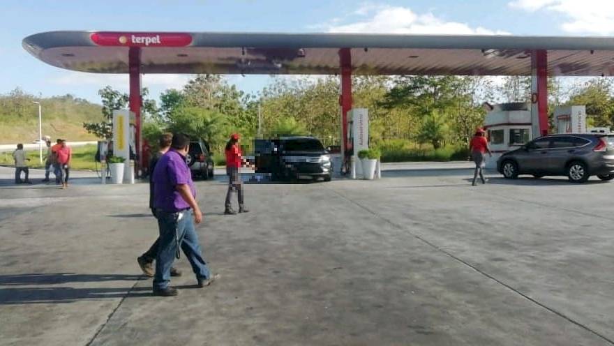 Asesinato en plena estación de combustible en Colón