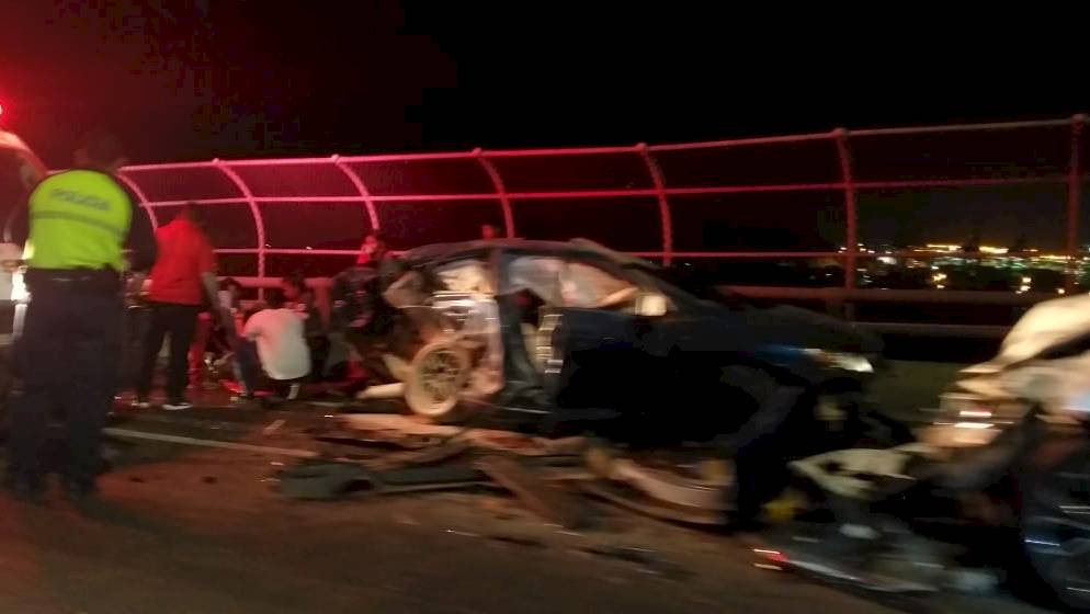 Muerto por accidente en el puente de Las Américas