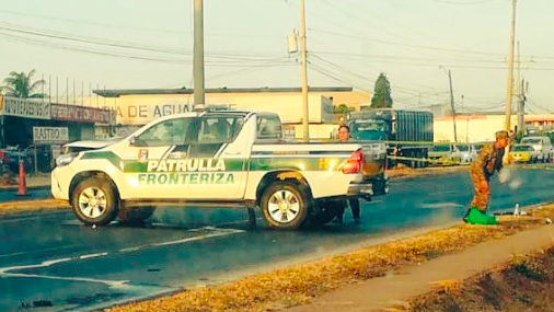 Unidades de Senafront involucrados en accidente que deja víctima fatal
