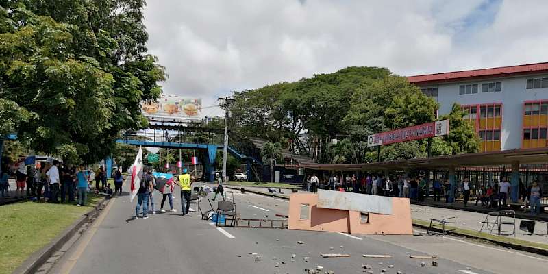 Protestas se toman las vías de la ciudad capital