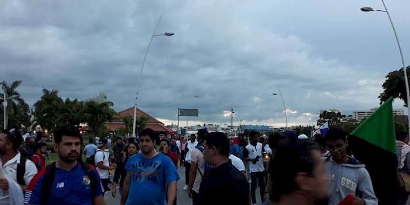 Nuevamente las vías de la capital son escenarios de protestas