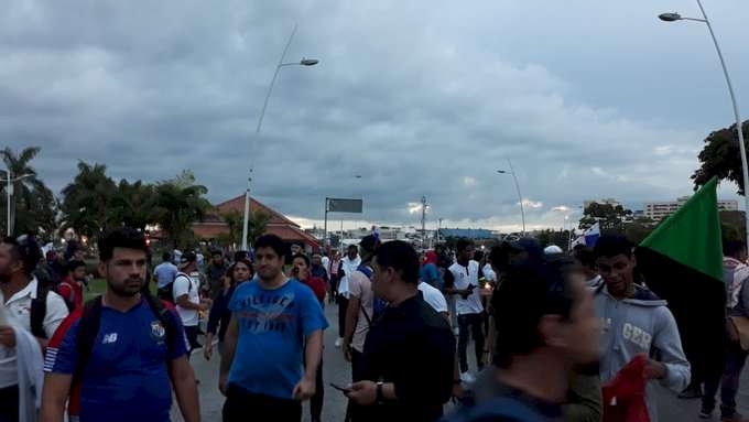 Nuevamente las vías de la capital son escenarios de protestas