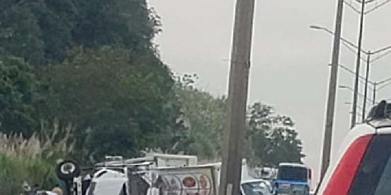 Un lesionado tras aparatoso accidente en la autopista Arraiján - La Chorrera