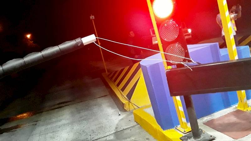 Robo en la caseta del Corredor Norte, delincuente fue captado por una cámara