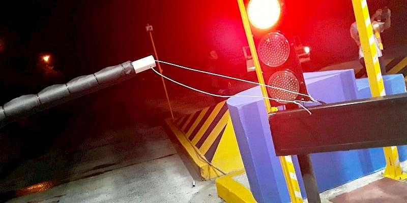 Robo en la caseta del Corredor Norte, delincuente fue captado por una cámara