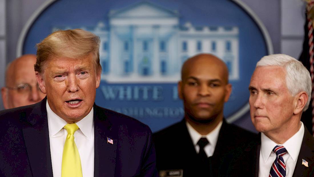 Trump quiere aplicar un paquete de "mayores" medidas económicas en EE.UU. para hacer frente al coronavirus