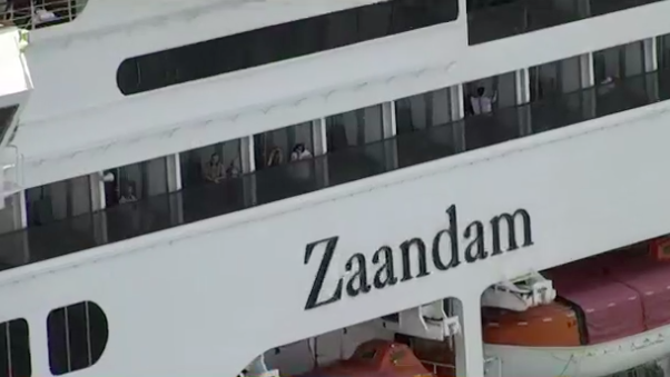 Crucero Rotterdam listo para brindar ayuda al Zandaam, en el que cuatro pasajeros murieron por covid-19