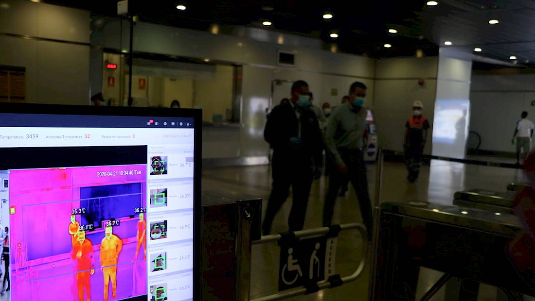 El Metro de Panamá implementa cámaras termográficas para detectar usuarios con posibles síntomas de covid-19