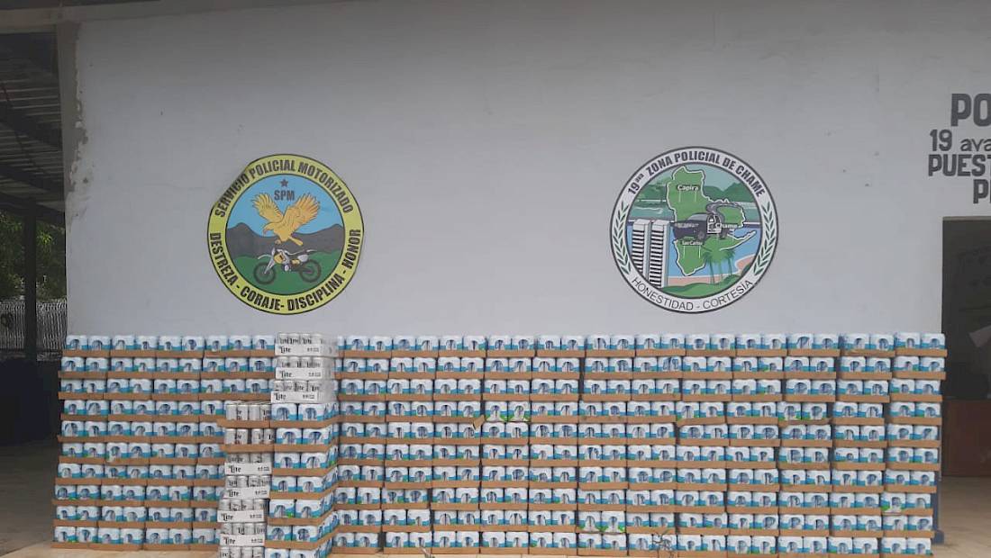Cuatro detenidos por transportar 197 cajas de cerveza en plena ley seca
