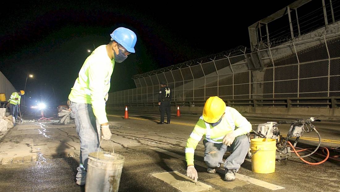 Un 62% de avance tienen los trabajos de rehabilitación del puente de Las Américas