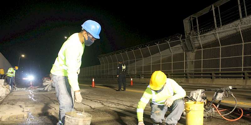 Un 62% de avance tienen los trabajos de rehabilitación del puente de Las Américas