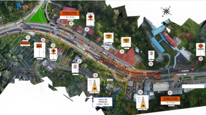 Trabajos en el el Corredor Norte del 28 al 30 de octubre