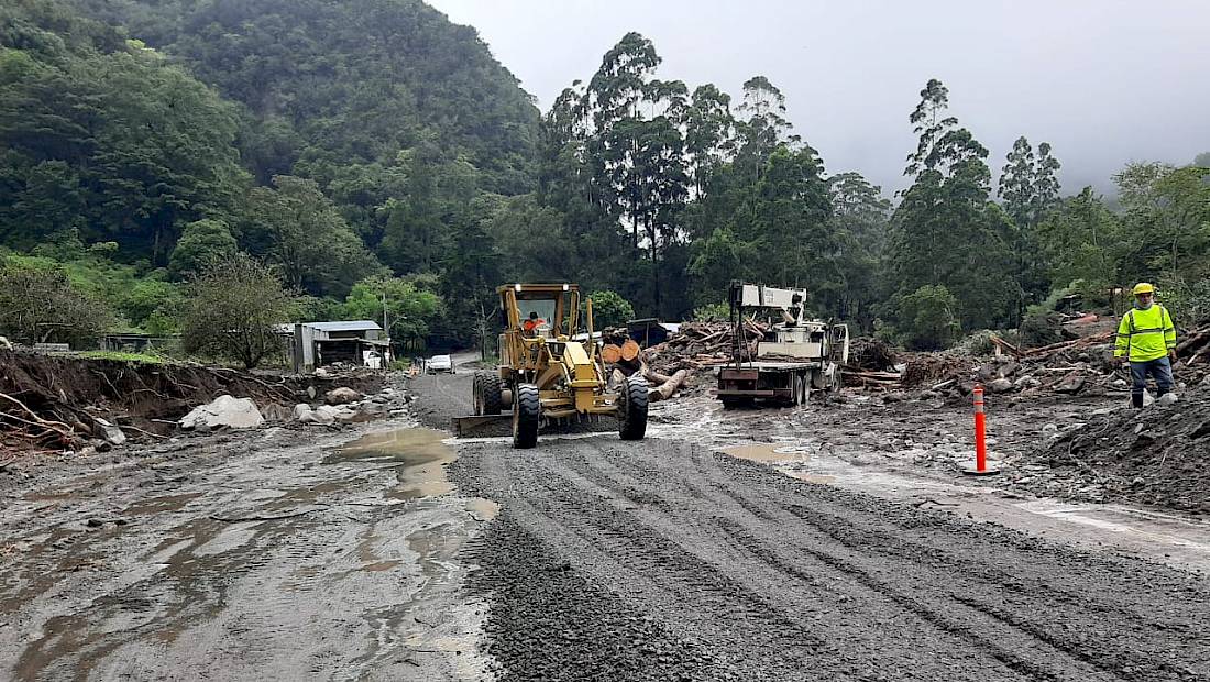 MOP avanza en la rehabilitación de la ruta de acceso a Cerro Punta