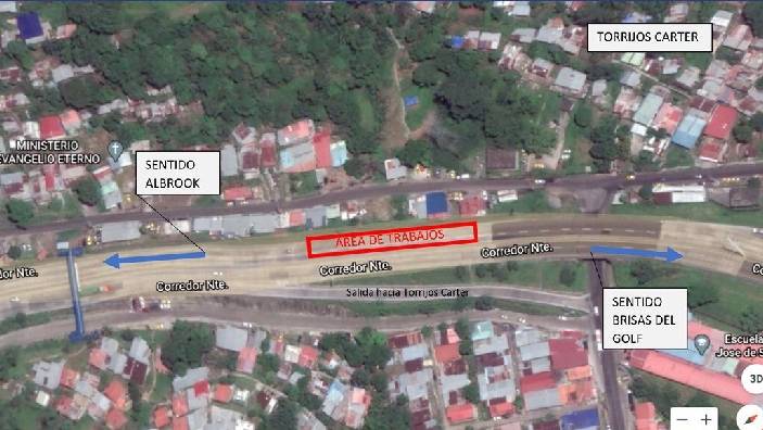 Trabajos en el Corredor Norte del 5 al 8 de febrero
