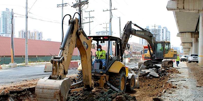 MOP trabaja en el reemplazo de losa en la intersección de la 12 de Octubre con la vía Transístmica