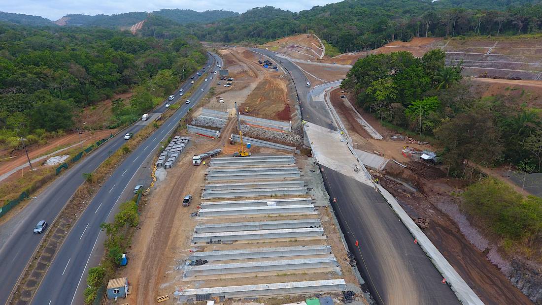 Ampliación a 8 carriles de la vía puente de Las Américas- Arraiján presenta un 32.99% de avance