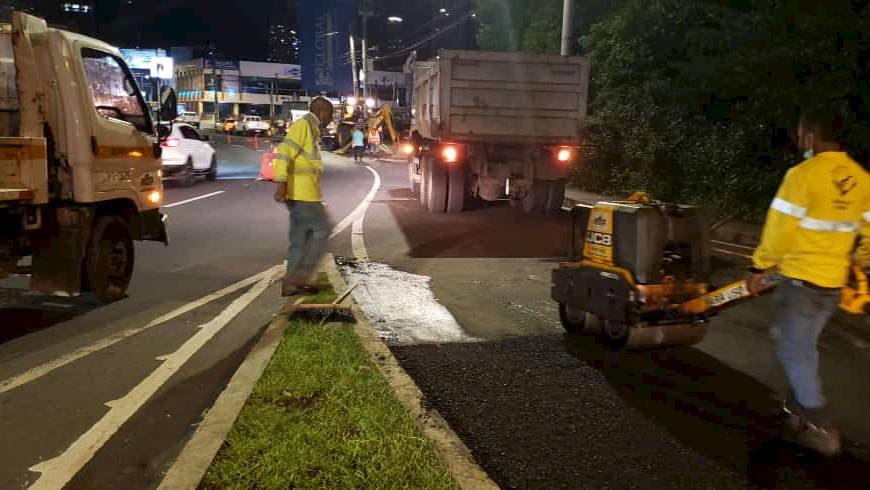 MOP atiende puntos críticos en Panamá Norte y vía Israel