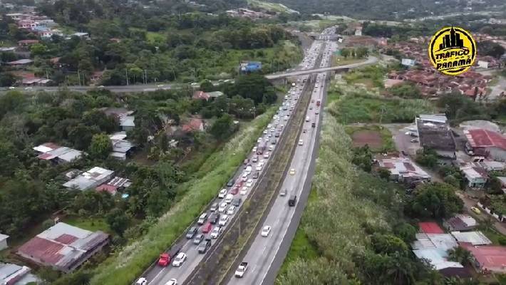 ATTT anuncia inversión de carriles en la vía Centenario mientras se hacen trabajos en Loma Cová
