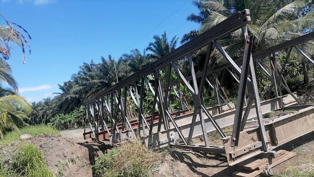 MOP instala puente vehicular en Barú