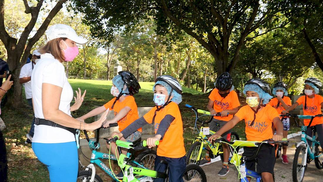 Inauguran Ciclovía en el Parque Omar