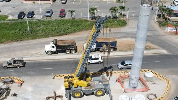 Inicia vaciado de concreto de Columnas de la Línea 3