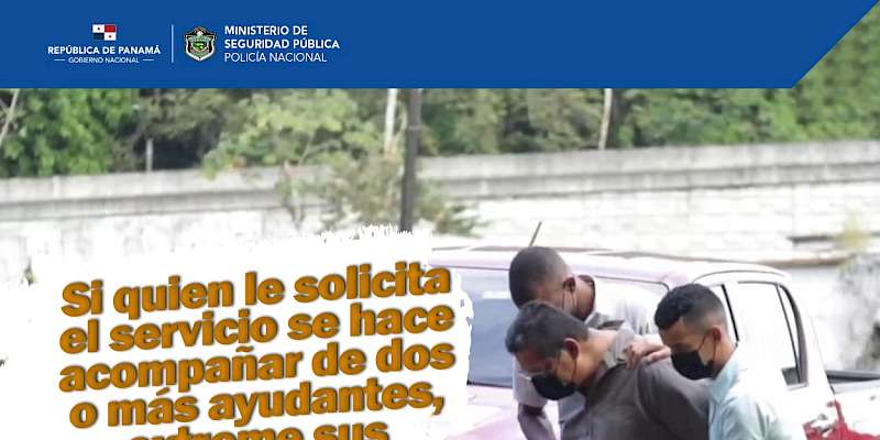 Policía Nacional lanza campaña de prevención de robo y privación de libertad en el servicio de acarreos