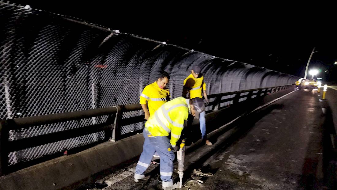 El miércoles 4 y jueves 5 de mayo se harán reparaciones en el Puente de Las Américas