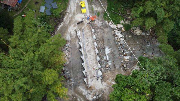 Construcción de vados en los distritos de Capira y Chame avanzan en un 42%