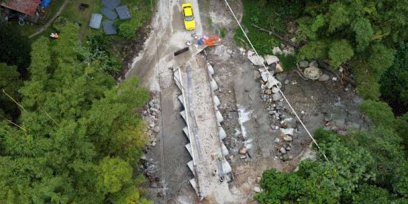 Construcción de vados en los distritos de Capira y Chame avanzan en un 42%