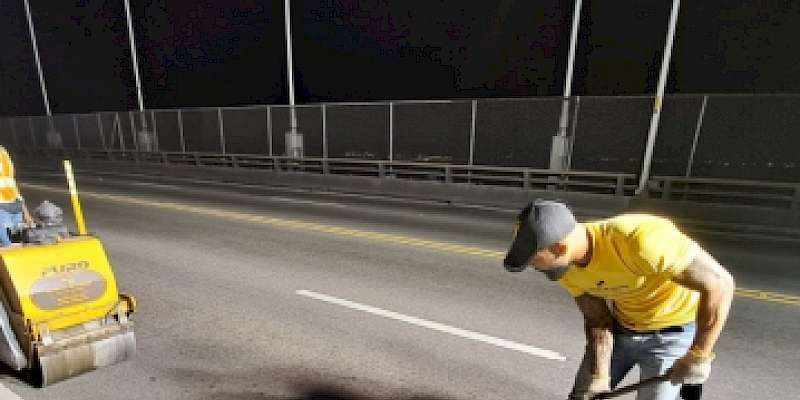 Realizarán trabajos nocturnos de mantenimiento en el puente de Las Américas