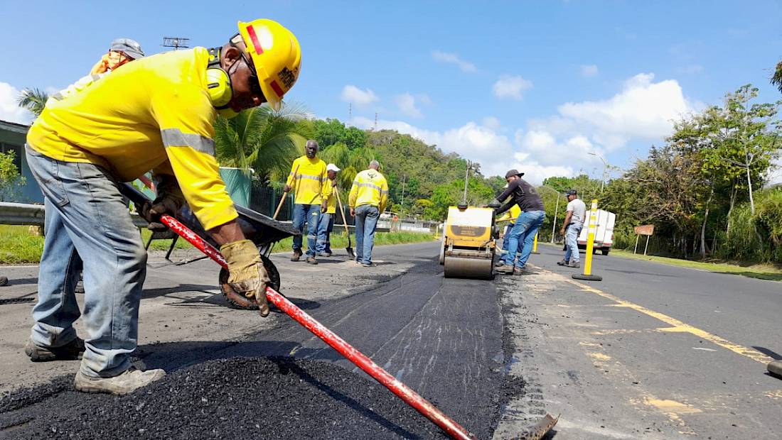 MOP avanza con trabajos de mantenimiento vial
