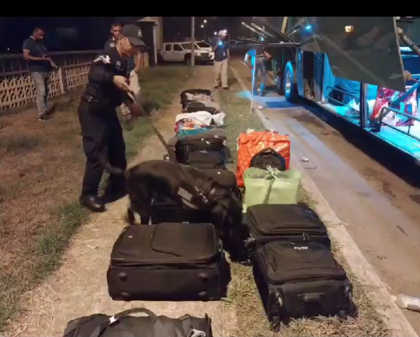Durante allanamiento a un bus de la ruta David- Panamá policía ubica 28 paquetes de presunta droga