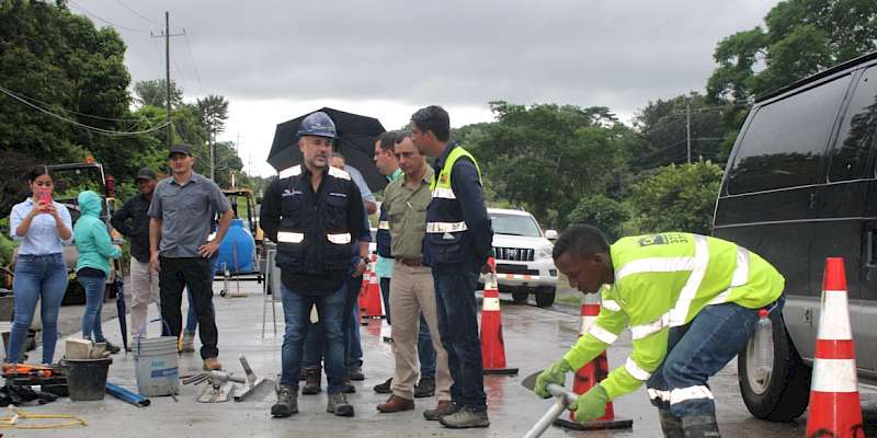 Proyectos de Rehabilitación y mantenimiento vial en Panamá Oeste son inspeccionados por el ministro del MOP