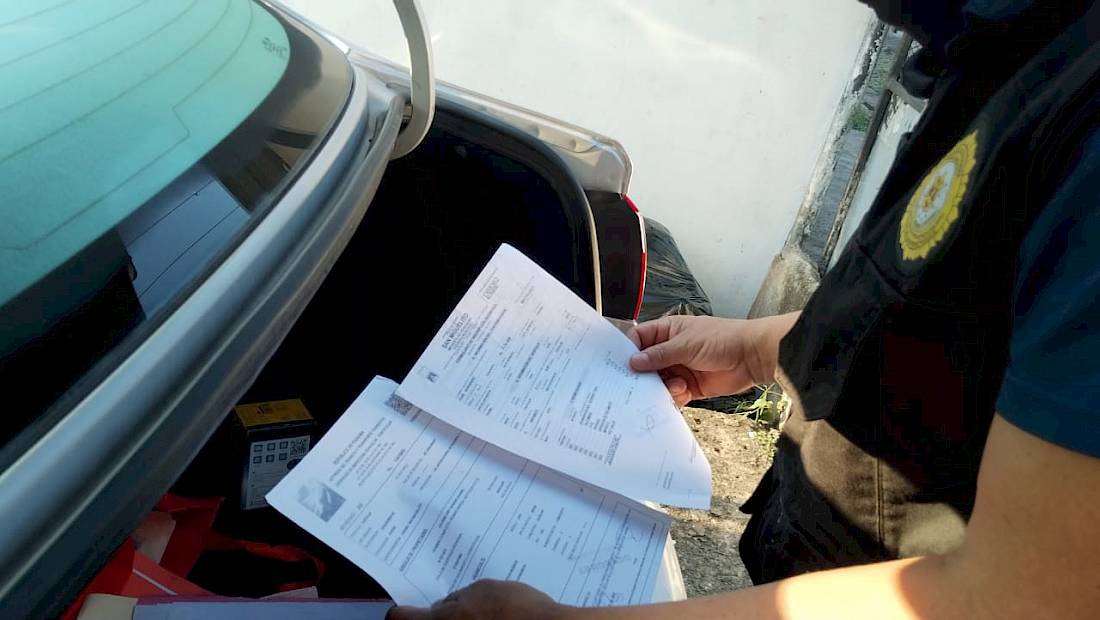 Tras operación Pagoda policía aprehende a dos personas por falsificación de documentos y robo de vehículos