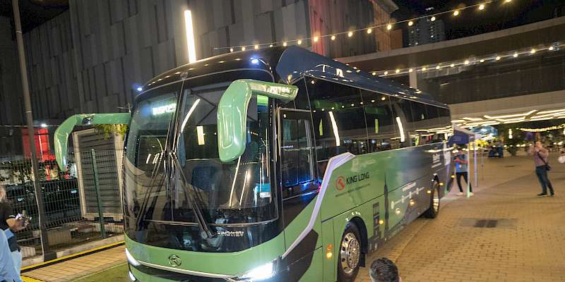 Llegó a Panamá el primer E-Bus interprovincial 100% eléctrico