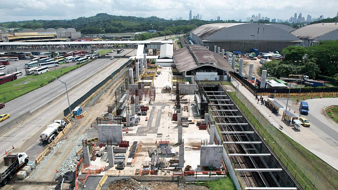 Metro de Panamá avanza con la ampliación de la estación Albrook para su integración con la Línea 3