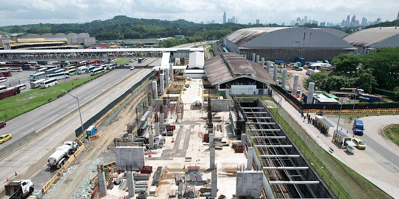 Metro de Panamá avanza con la ampliación de la estación Albrook para su integración con la Línea 3