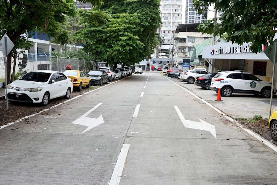 Cambios en la circulación en dos vías en el corregimiento de San Francisco
