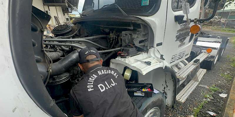 DIJ recupera camión propiedad del estado que iba ser inscrito con documentos alterados